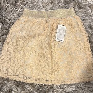 Brand new Elegant Cream Lace Skirt